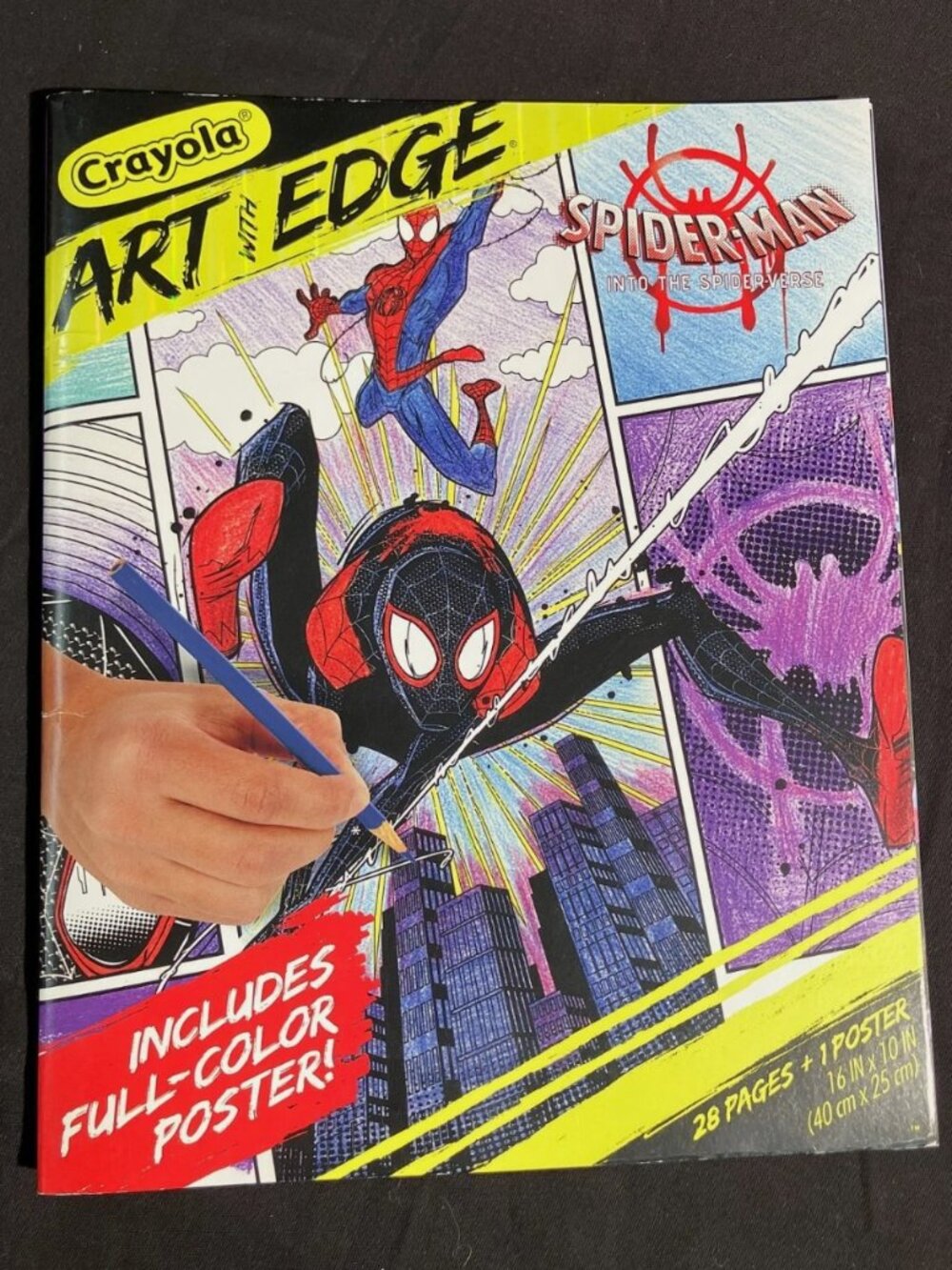 Marvel Miles Morales Crayola Art with Edge Coloring Pages Book and Poster
